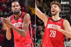 9胜3负!美媒:杜兰特+申京合砍65分 火箭看起来很恐怖